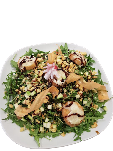 Salade de chèvre chaud